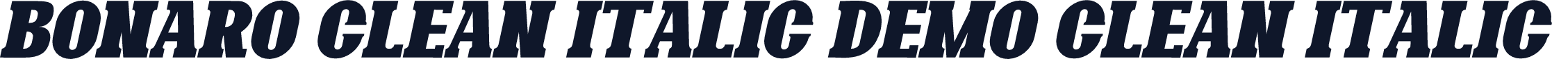 Bonaro Clean Italic Demo Clean Italic