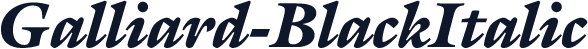 Galliard-BlackItalic