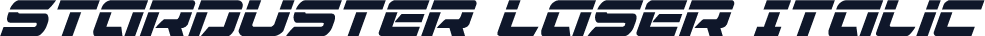 Starduster Laser Italic