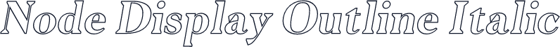 Node Display Outline Italic