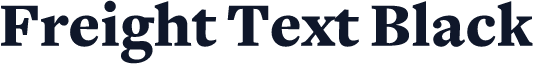 Freight Text Black