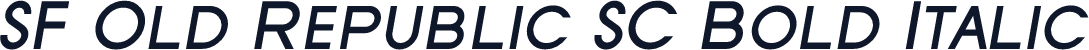 SF Old Republic SC Bold Italic