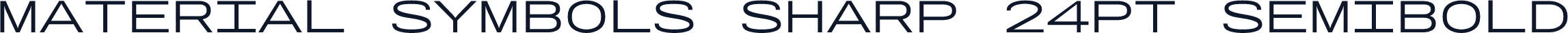 Material Symbols Sharp 24pt SemiBold