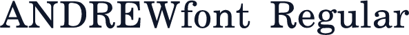 ANDREWfont Regular