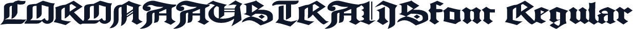 CORONAAUSTRALISfont Regular