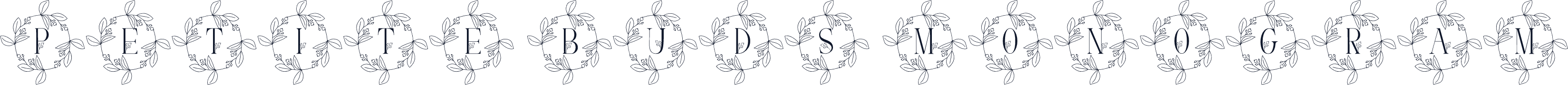 Petite Buds Monogram
