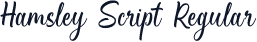 Hamsley Script Regular