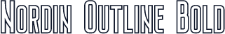 Nordin Outline Bold