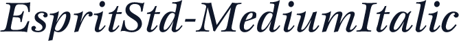 EspritStd-MediumItalic