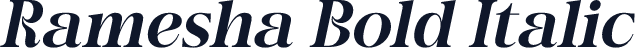 Ramesha Bold Italic