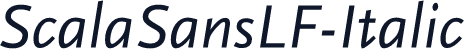 ScalaSansLF-Italic