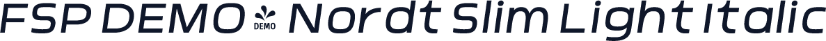 FSP DEMO - Nordt Slim Light Italic
