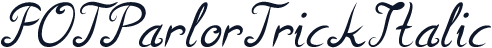 FOTParlorTrickItalic