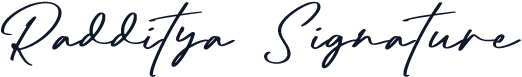 Radditya Signature