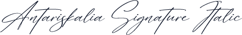 Antariskalia Signature Italic