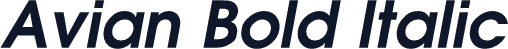 Avian Bold Italic
