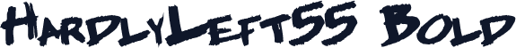 HardlyLeft55 Bold