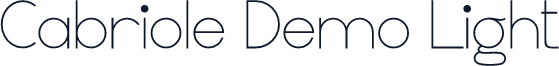 Cabriole Demo Light