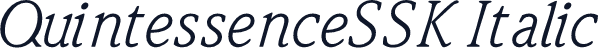 QuintessenceSSK Italic