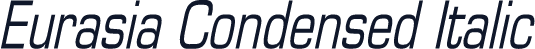 Eurasia Condensed Italic