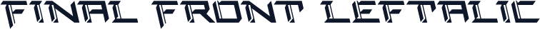 Final Front Leftalic