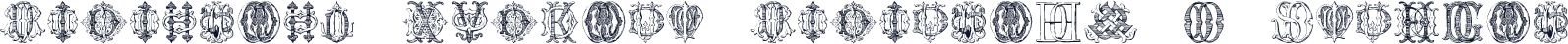 Monocracy Vintage Monograms D Regular