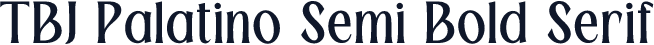 TBJ Palatino Semi Bold Serif
