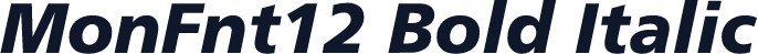 MonFnt12 Bold Italic