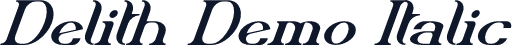 Delith Demo Italic