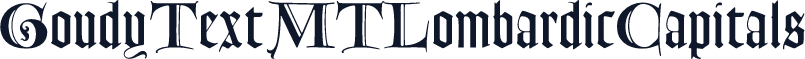 GoudyTextMTLombardicCapitals