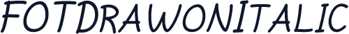 FOTDrawonItalic