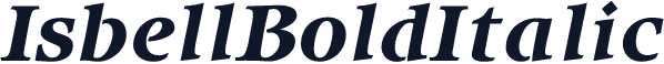IsbellBoldItalic