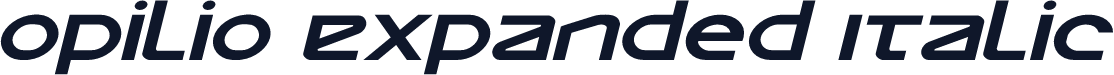 Opilio Expanded Italic
