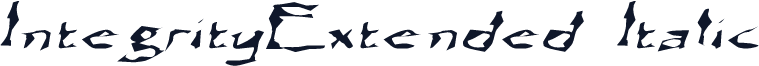 IntegrityExtended Italic