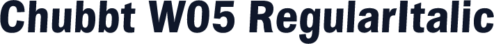 Chubbt W05 RegularItalic