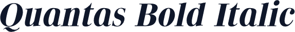 Quantas Bold Italic