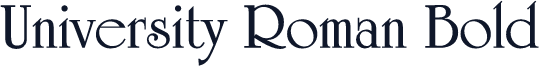 University Roman Bold