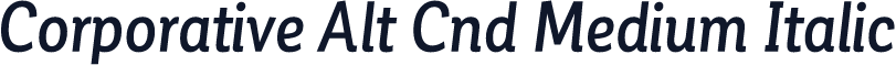 Corporative Alt Cnd Medium Italic