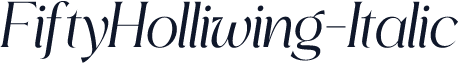 FiftyHolliwing-Italic