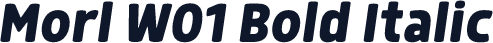 Morl W01 Bold Italic