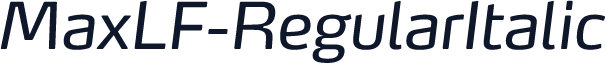 MaxLF-RegularItalic