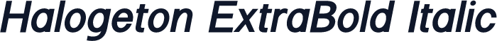 Halogeton ExtraBold Italic