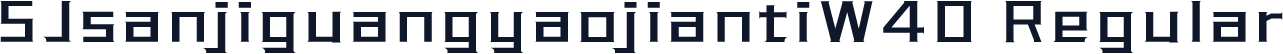SJsanjiguangyaojiantiW40 Regular