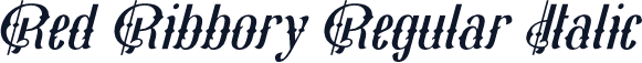 Red Ribbory Regular Italic
