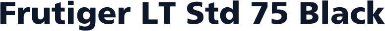 Frutiger LT Std 75 Black
