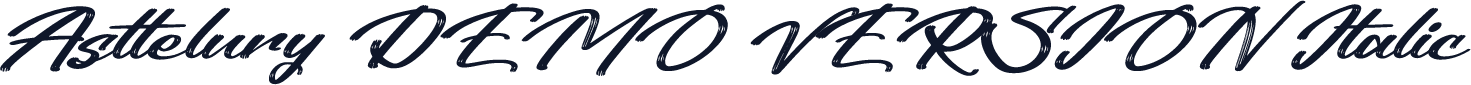Asttelury DEMO VERSION Italic