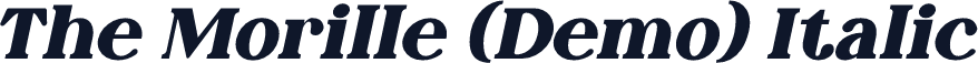 The Morille (Demo) Italic