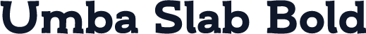 Umba Slab Bold