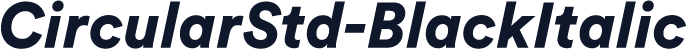CircularStd-BlackItalic