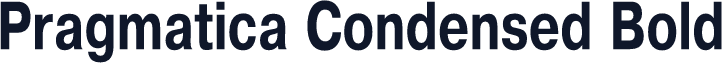 Pragmatica Condensed Bold